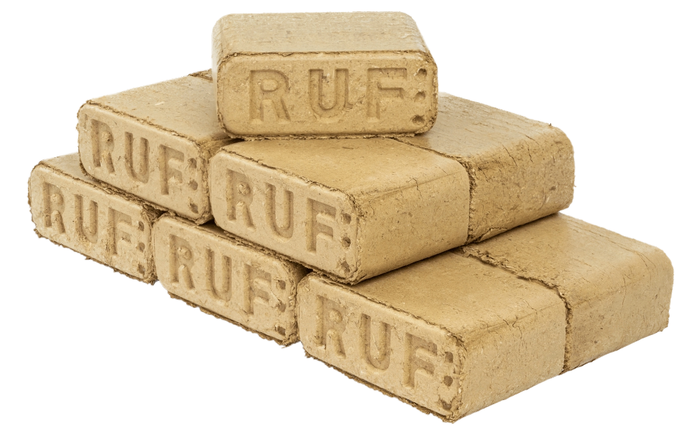 Brichete RUF - brichete ecologice din rumeguș compactat